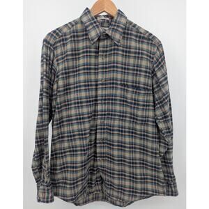 Vintage 100% Cotton Bay Area Traders Plaid Button Down Shirt Size Medium M